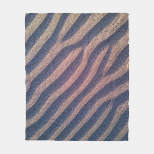 Dekorativ zebra ränder i Sandfoto Fleecefilt