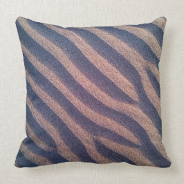 Dekorativ zebra ränder i Sandfoto Kudde