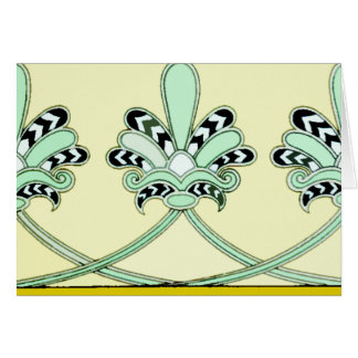 Dekorativa assyriska designkort OBS kort