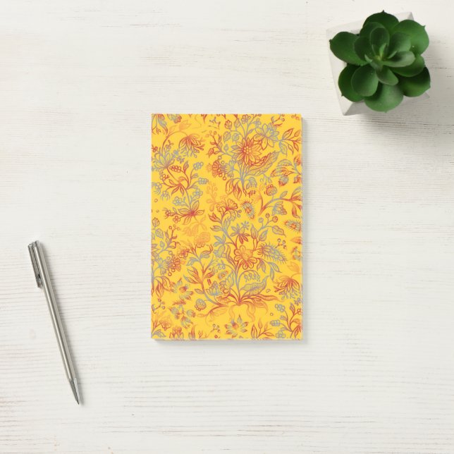 Dekorativa blommor 16 post-it block (Kontor)
