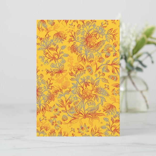 Dekorativa blommor 16 tack kort (Stående Fram)