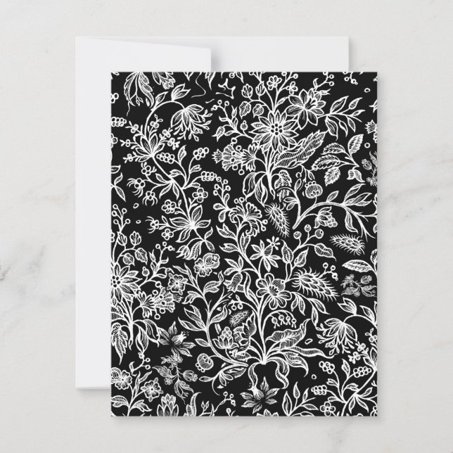 Dekorativa blommor 21 anteckningskort (Framsida)