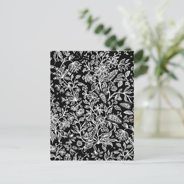 Dekorativa blommor 21 vykort (Stående Fram)