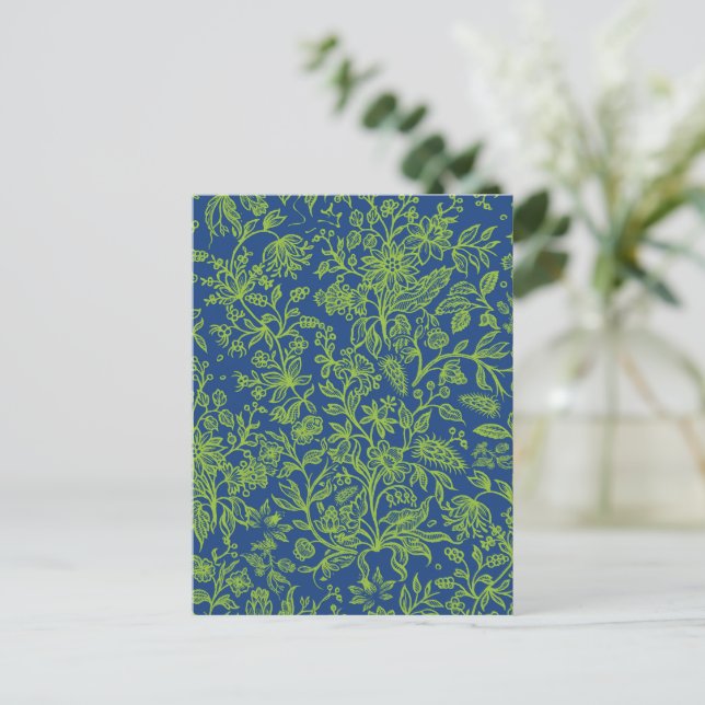 Dekorativa blommor 6 helg vykort (Stående Fram)