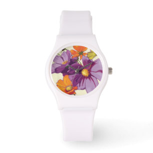 Dekorativa blommor armbandsur