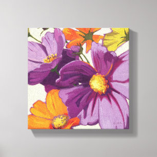 Dekorativa blommor canvastryck