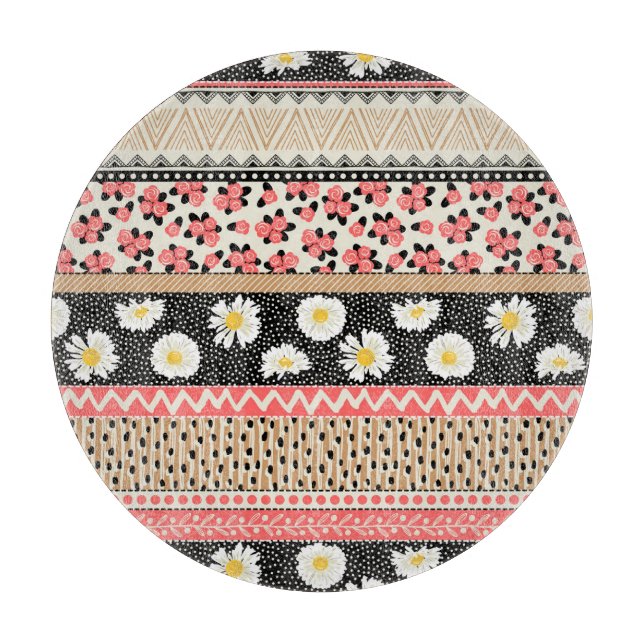 Dekorativa blommor: Patchwork Tile Mönster (Framsidan)