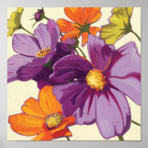 Dekorativa blommor poster