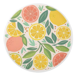 Dekorativa citrus keramiska knoppar