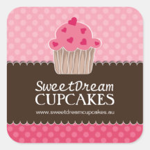 Dekorativa cute Cuptårtor Stickers