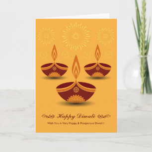 Dekorativa diwali-lampor kort