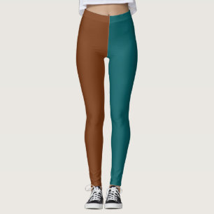 Dekorativa Hälften Och Hälften Leggings