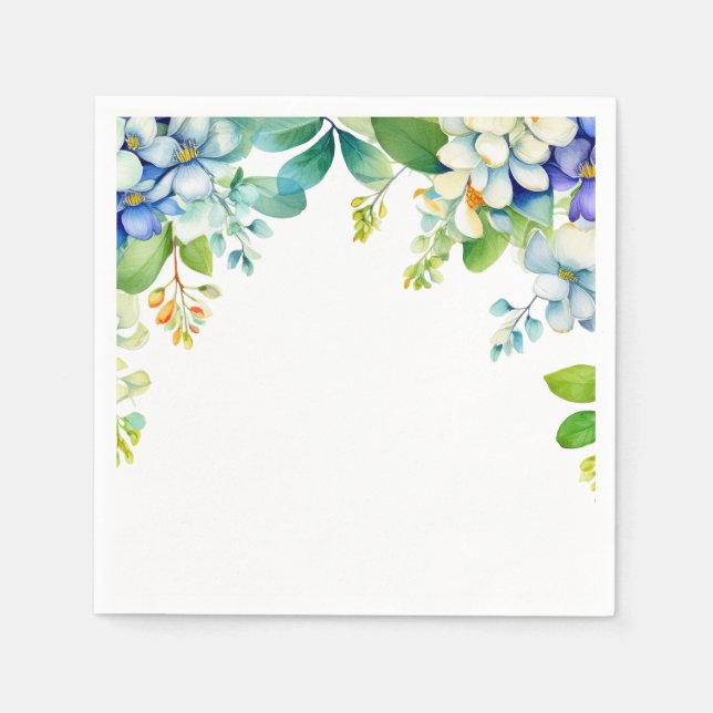 Dekorativa hängande blommor pappersservett (Framsidan)
