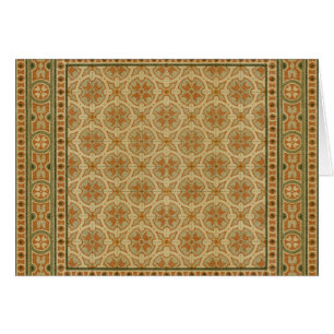 Dekorativa italienska mosaikplattor efter Vision S Hälsningskort