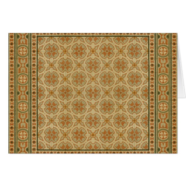 Dekorativa italienska mosaikplattor efter Vision S Hälsningskort (Framsidan Horizontal)