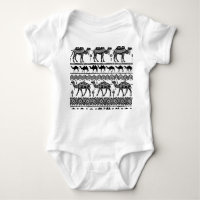 Dekorativa kameler Sömlösa Mönster-design