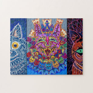 Dekorativa katter av Louis Wain Pussel