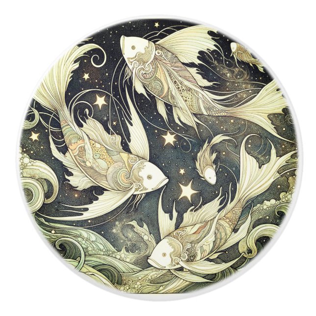 Dekorativa keramiska knop knopp (Framsidan)