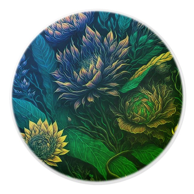 Dekorativa keramiska knop knopp (Framsidan)