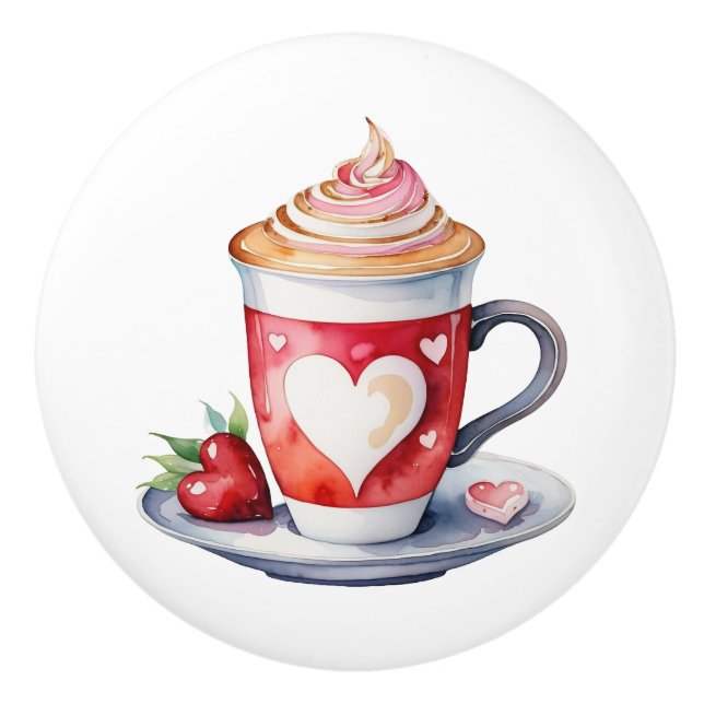 Dekorativa keramiska knop knopp (Framsidan)