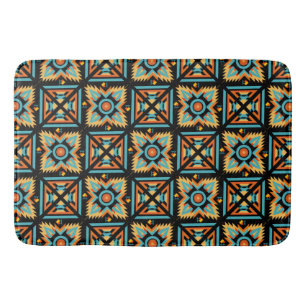 Dekorativa mosaiska kvadrater badrumsmatta