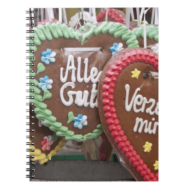 Dekorativa pepparkaksgottisar anteckningsbok med spiral (Framsidan)