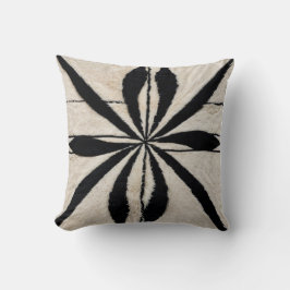 Dekorativa persiska svarta och vita Kilim-fyllning Kudde