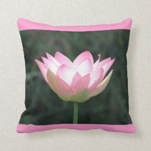 Dekorativa rosa lotusblommar kudder kudde