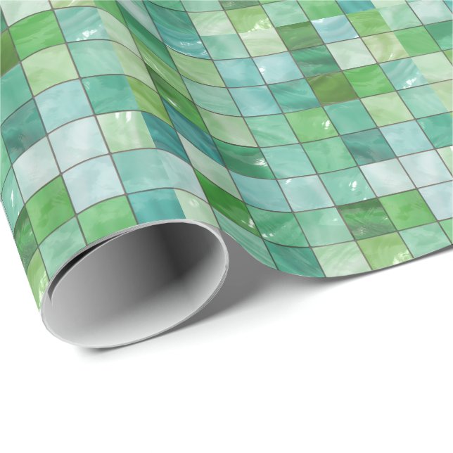 Dekorativa rutor 1 Figursättning Papper Presentpapper (Rullad Hörn)