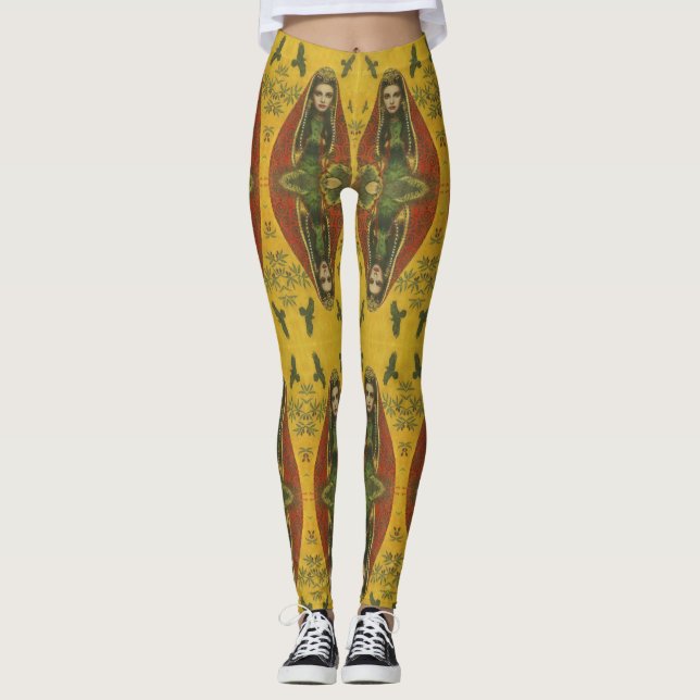 Dekorativa sorceress gotiic Leggings (Framsida)