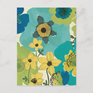 Dekorativa trädgårdblommor vykort