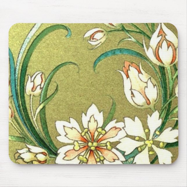 Dekorativa växter och blommor - Grönten Kärlek Musmatta (Framsidan)
