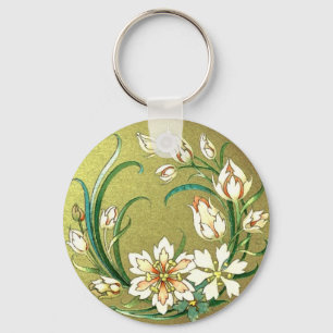 Dekorativa växter och blommor - kärlekgrönt nyckelring