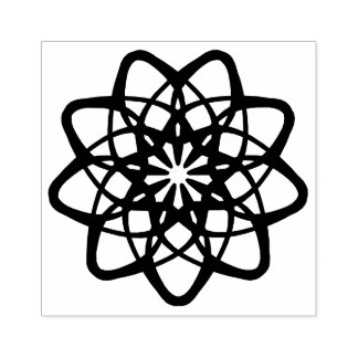 Dekoratives Muster in Rund in Mandala Variation Stämpel