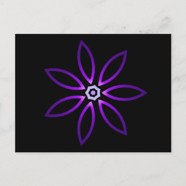 Dekorativt 2-tonkaleidoskop vykort (Framsida)