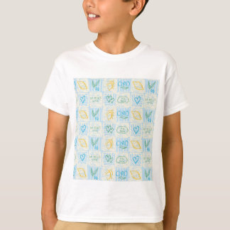 Dekorativt Amalfi-inspirerat sömlöst mönster T Shirt