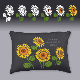 Dekorativt anpassade färg solblommor CC1073 Prydnadskudde