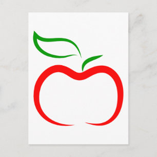 Dekorativt äpple vykort
