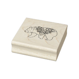 Dekorativt ben stämpel