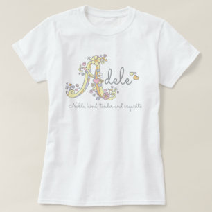 Dekorativt beställnings- menande för Adele Tee Shirt