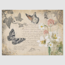 Dekorativt Blommigt - ta bort utgivningspapper