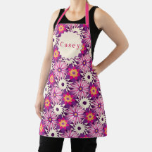 Dekorativt blommönster Rosa Lila Astra Modern