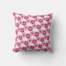 Dekorativt blommönster Rosa Lila Astra Modern