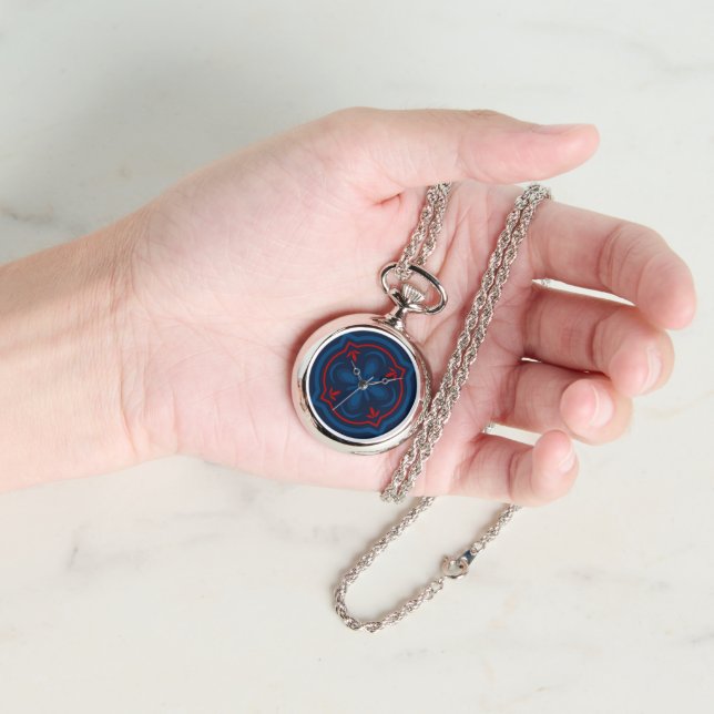 Dekorativt blomsterplattmönster armbandsur (Hand)