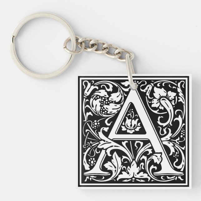 Dekorativt brev initialt "A", (Framsidan)