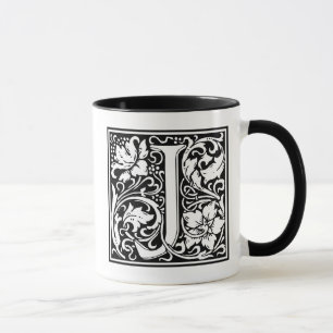 Dekorativt Brev Initialt ’J’ Mugg