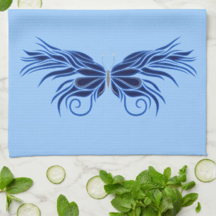 Dekorativt butterfly Kitchen Towel Kökshandduk