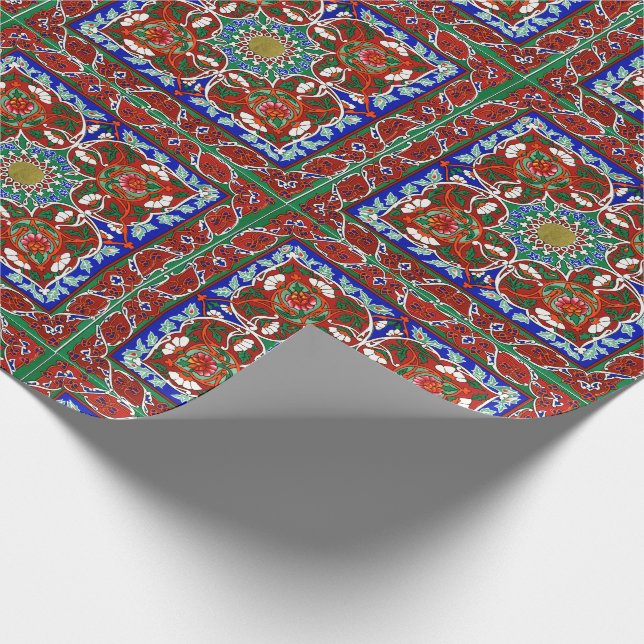 Dekorativt designmönster för vintage presentpapper (Hörn)