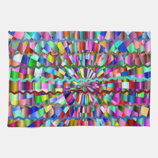 Dekorativt Färg Kökshandduk (Horisontell)