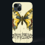 Dekorativt fjäril med Wildblommor<br><div class="desc">En skarp färgad, dekorativ fjäril är subjekt i biet av Jennifer Goldberger. Wildblommor ritas på sidorna och under den stora fjärilen. En underbar pastel gräns är färdig. Beställ utskriften idag!</div>